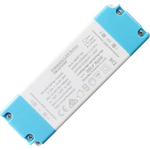 18-24W 0.3A 60-80Vdc constant current dimming range 1-100% Triac Dimming led driver transformer EMC LVD SELV isolation design