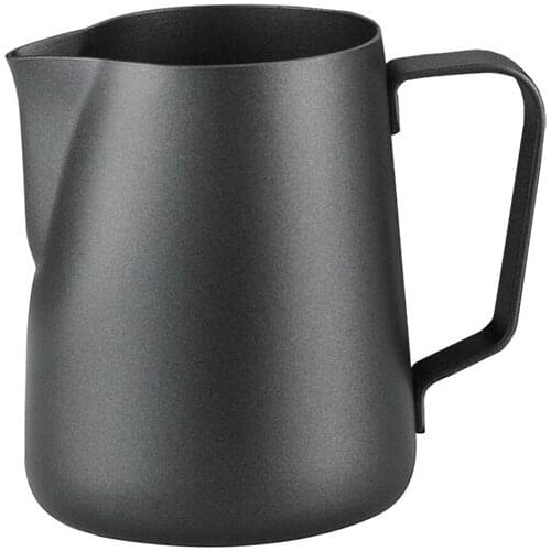 350ml/600ml Espresso Milk Frothing Pitchers, Coffee Steaming Cup, Black Frosted Latte foaming