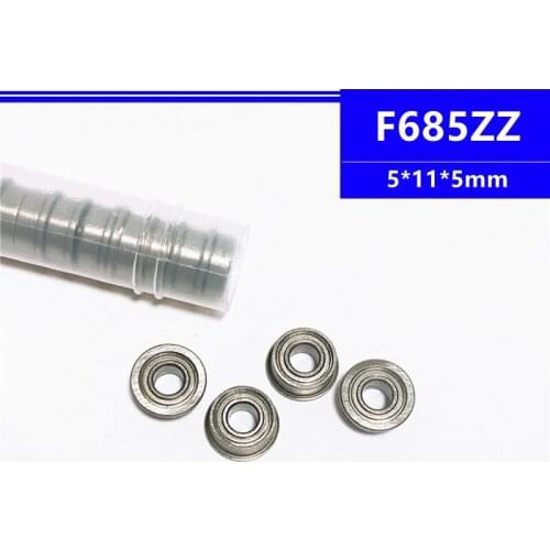 50/100/500pcs F685ZZ 5*11*5mm LF1150ZZ flange deep groove ball bearing 5x11x5mm F685 F685Z Flanged bearing 3d printer