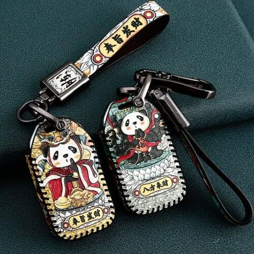 Leather Car Key Case Cover for Honda Jade Crider 2015 Odyssey 2018 Vezel City Spirior Pilot Freed 2020 Auto Accessories