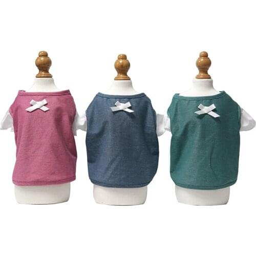 Cat Dog Vest Summer Pet Clothing Chihuahua Yorkshire Puppy Doggie Costumes Pomeranian Poodle Bichon Schnauzer Dog Clothes Shirt