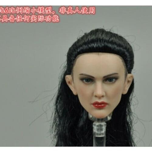 1/6 scale The Goddess Of War Saria Female Head Sculpt TBLeague PL2020-161 Fit for 12'' female figure Body Pink Pink Black Hair