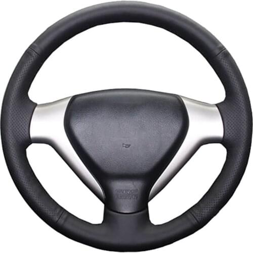 Car Steering Wheel Cover For Honda Old City Fit Jazz Customize Steering Wrap Microfiber Leather Hand Sewin