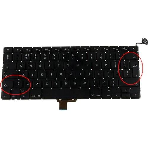 New UK laptop keyboard for macbook pro Unibody 13'' A1278