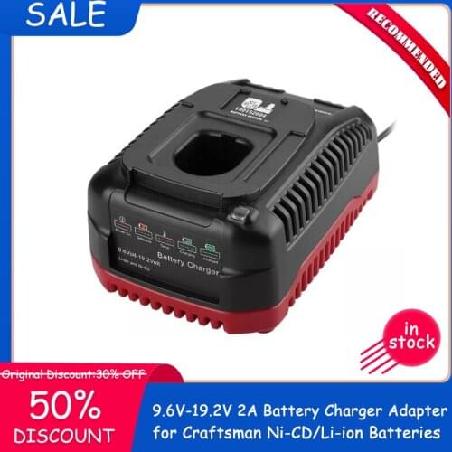 NEW in Stock 9.6V-19.2V 2A Smart Battery Charger Adapter for Craftsman Ni-CD/Li-ion Batteries US EU UK AU Plug