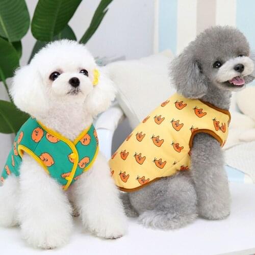 Autumn Winter New Pet Dog Cotton Vests Cat Small Dog Cotton Clothes Fleece Coat Dog Clothes for Small Dogs Pet Cat Clothes
