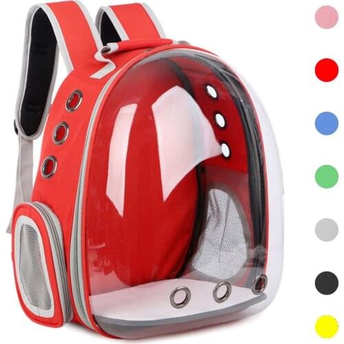 Portable Pet Carrier Bag Breathable Cat Bag Outdoor Travel Backpack for Cat Small Dog Transparent Space Pet Backpack Bag for Cat