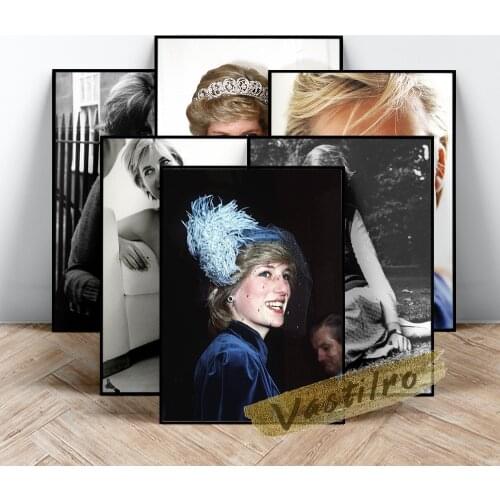 Diana Princess Of Wales Poster, Diana Rani Character Portrait Canvas Painting, Beautiful Woman Wall Stickers, Beauty Art Prints