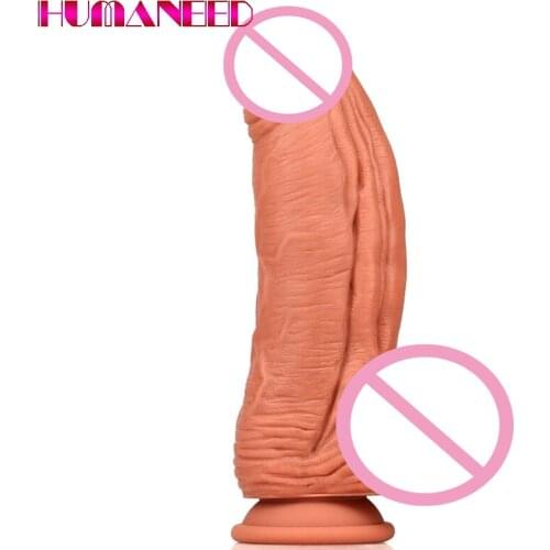 25*7CM Realistic Dildo with Double Density Anal Dildos Huge Sucker Malay Penis Giant Anus Dragon Thick Dick Sex Toys for Women