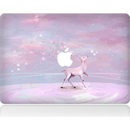 Pink dreamy elk Vinyl Decal Sticker For DIY MacBook Air Pro Retina 11 13 15 inch Decal for Mac Laptop Full Cover Skin Sticker