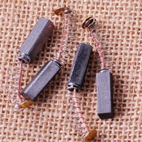 LETAOSK 4pcs 6 x 6 x 20mm Conductive Carbon Motor Brush Replacement fit for Generator Generic Electric Motor