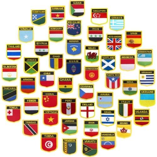 USA Applique Iron On Sew On Patch National Applqiue Iron On Sew On Emblem Army Military Badge