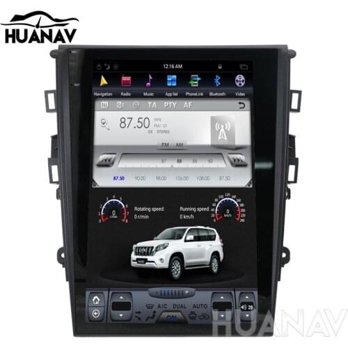 Tesla style Android 12.1" Car No DVD Player GPS Navigation For Ford Mondeo Fusion MK5 2013+ stereo radio auto multimedia player