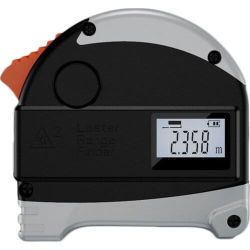 2 In 1 Laser Rangefinder Tape Measure USB Charging 40M Laser Measurement 5m Measuring Tape Distance Meter Construction Tool