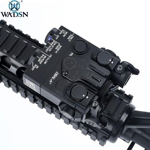 WADSN Tactical Mini Metal DBAL A2 Red Green Dot Laser Weapon Flashlight Airsoft Gun Aiming Laser Sight Scout Light For 20mm Rail