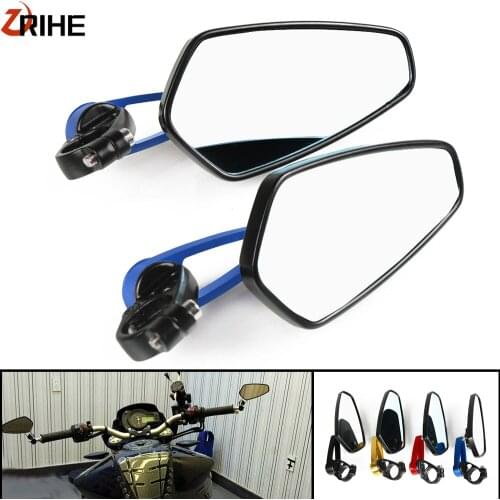 7/8"22mm Universal Motorcycle Handle Bar End Rearview Mirrors FOR KAWASAKI yamaha honda suzuki ducati bmw Cafe Racer aprilia