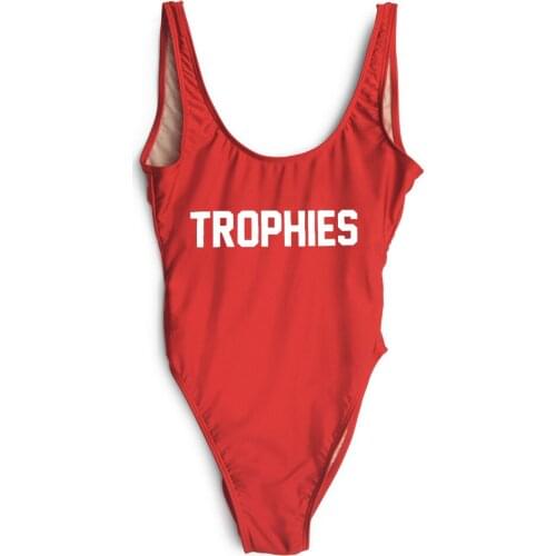 Women sexy bodysuits TROPHIES low back jumpsuit beachwear one piecessummer monokini jumpsuit bathing suit Jumpsuits Rompers