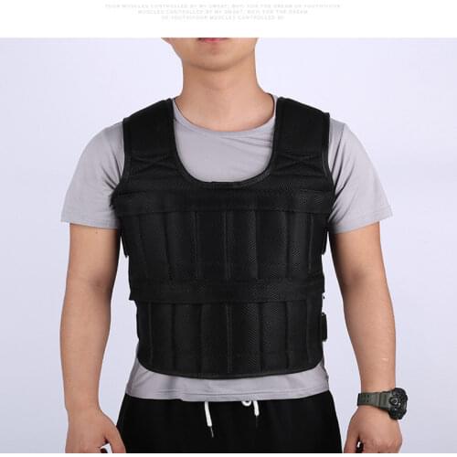 Loading Weighted Vest Adjustable Exercise Training Fitness Jacket Gym Workout Boxing Vest Fitness Waistcoat