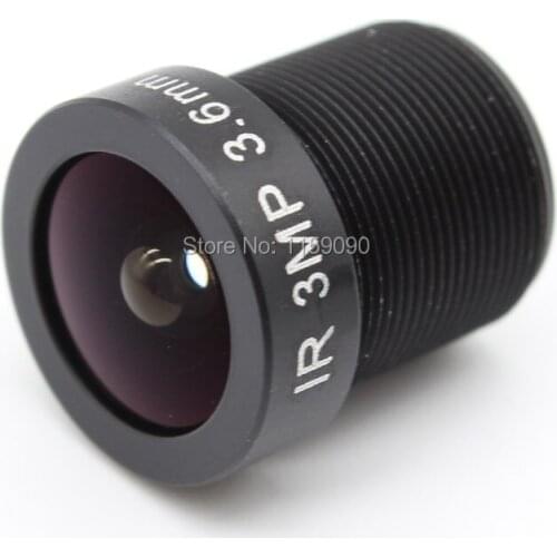 3.6mm IR Board 128 Degrees Wide Angle CCTV Lens 3.0MP M12*0.5 for 1080p Security IP camera