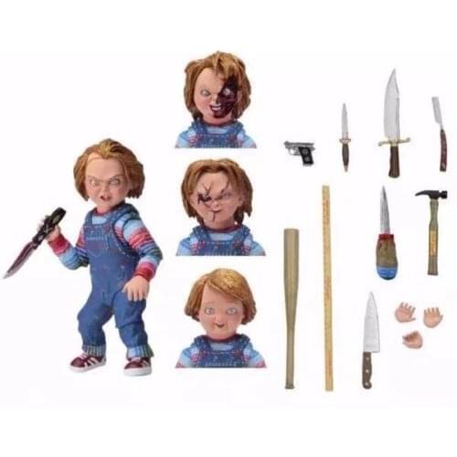 7inch PVC NECA Seed of Chucky Toys Childs Play Good Guys Chucky Action Figure Ultimate Chucky Model Deluxe Edition for Boy Gift