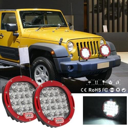 7 Inches 9-30V round Working Light Spotlights Waterproof 300w 6000K Truck Vehicle Pickup Truck Front Bumper Modified Light