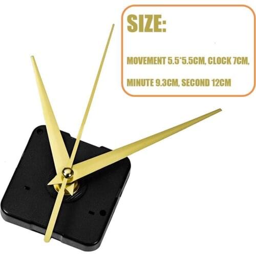 5168S Silent Large Wall Clock Quartz Clock Movement Watch Repair Nov Mechanism Clock Diy Wall Movement Parts+hands C2E4