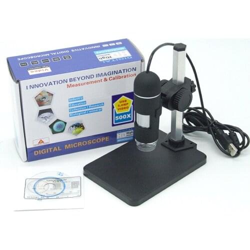 Super HD 2MP 1-500X USB Digital Microscope Handheld Endoscope CMOS Borescope Inspection Magnifier Otoscope Camera