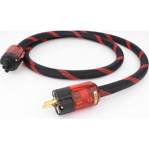 D503 Copper US Power Cord Cable With Figure 8 IEC Female socket Audiophile HIFI Power Cable