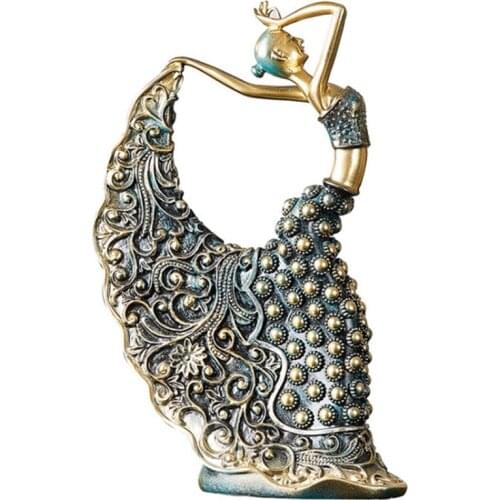 Decoration Accessories Home Decor Resin Handicraft Statues Living Room Bedroom Dancing Sculpture Figurine Gifts