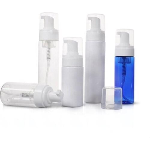 Free Shipping 30ml 50ml 60ml 100ml 150ml 200ml Small Mini White Clear Travel Size Empty Foam Pump Bottle Dispenser