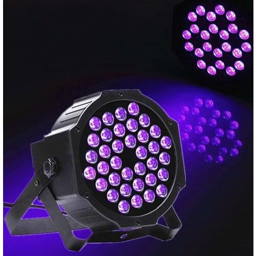 Paint Blacklight Party 36/54 UV LED Par Light Flash Strobe Disco Lamp Dmx Stage Lighting Effect Violet Light Projector Spotlight