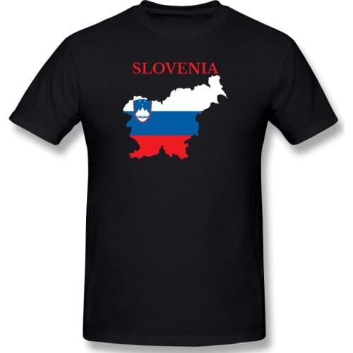 Man Slovenia Map Flag White, Usa, National, Flags Everyday Vintage T-shirts