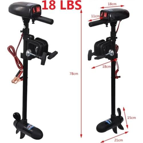Solarmarine 18LBS 12V Inflatable Boat Electric Trolling Motor Engine Fishing Engine Outboard PVC Boat for Motor Propeller