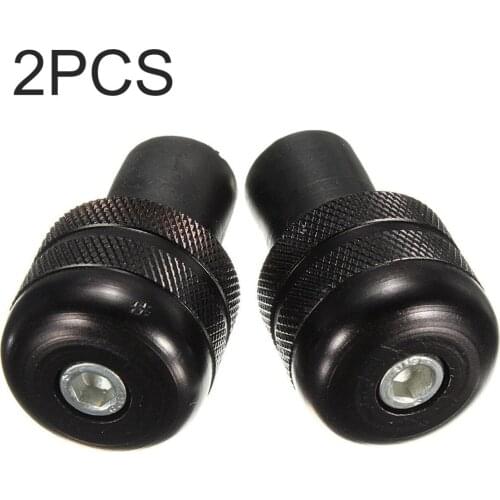 New 2pcs Black Universal Motorcycle Round Bar Ends Grips Weight Plugs Sliders 22mm 7/8" Motorcycle Handlebar Accessories