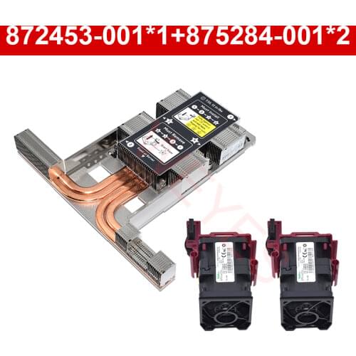 Original One Heatsink 872453-001 & Two Cooling Fan 875284-001 879658-001 873582-001 For HP HPE DL360G10 DL360 G10 CPU