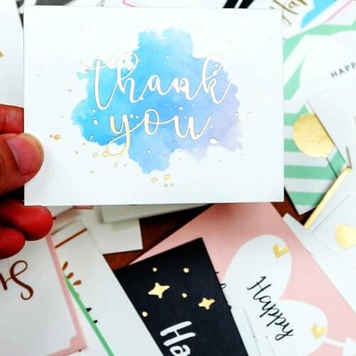 50pcs/lot New Product Rectangle Garland Card Flowers Greeting Small Gift Message Card Writable Card Decoration Thank You Card