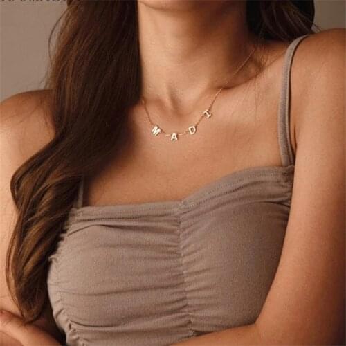 Europe And The United States Private Letter Name Custom Necklace Pendant 26 Letters