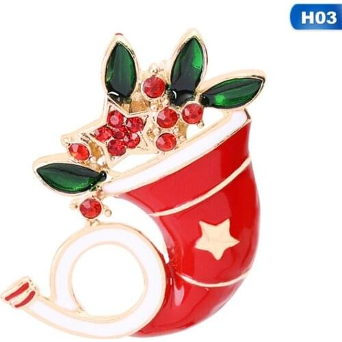 Christmas Cartoon Brooch Christmas Decorations For Home Navidad Decor New Year Xmas Decor Santa Claus Snowman Christmas Tree