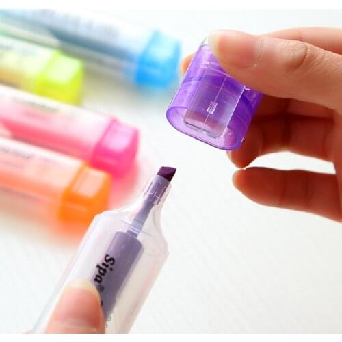 2pcs cute and interesting highlighter pen creative fruit scent marker pen school office stationery