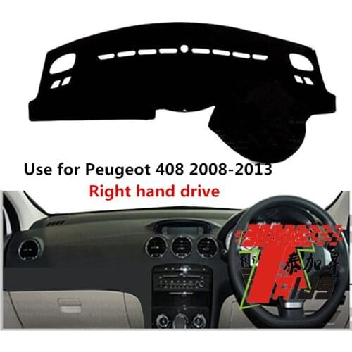 TAIJS Factory 3 Colors Car Dashboard Cover Slmple Mat Fit for Peugeot 408 2008 2009 2010 2011 2012 2013 Right Hand Drive