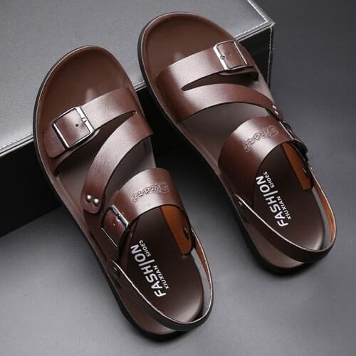 WEH Men's Leather Sandals