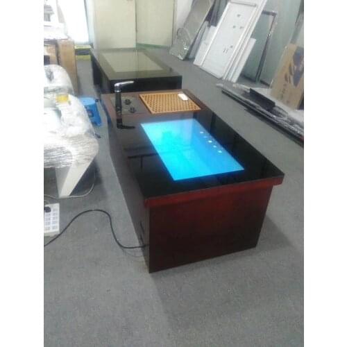 Wifi Pc built in lcd touchscreen interactive digital play station games playing water proof touch screen tea table