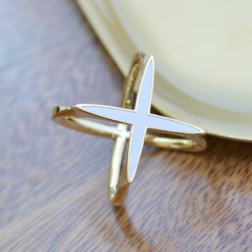 X Shape Scarf Buckle Bow Pin Enamel for silk cashmere scarf