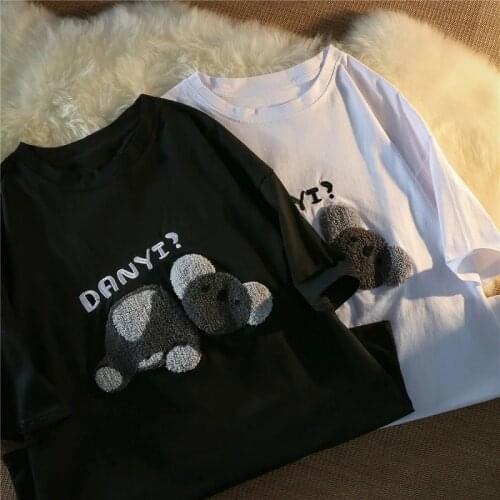 Women Bear Harajuku goth Female t-shirts Kawaii Short T Shirt Summer tee Streetwear crop Tops y2k vintage lime clothes album