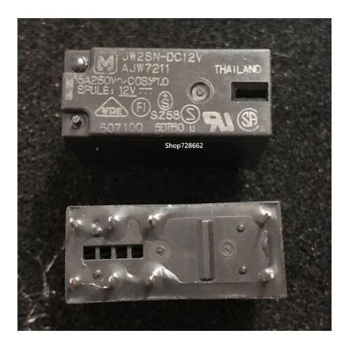 10PCS JW2SN-DC12V AJW7211 JW2SN-12V G2R-2-12V 5A/12 V 8 Pin