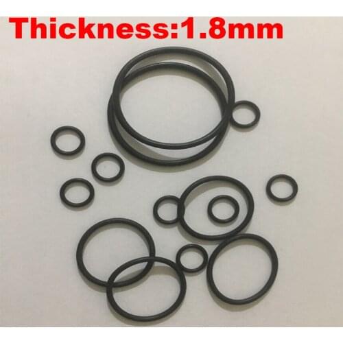 600pcs 4x1.8 4*1.8 5x1.8 5*1.8 6x1.8 6*1.8 ID*Thickness Black NBR Nitrile Chemigum Rubber Washer O-Ring Oil Seal O Ring Gasket