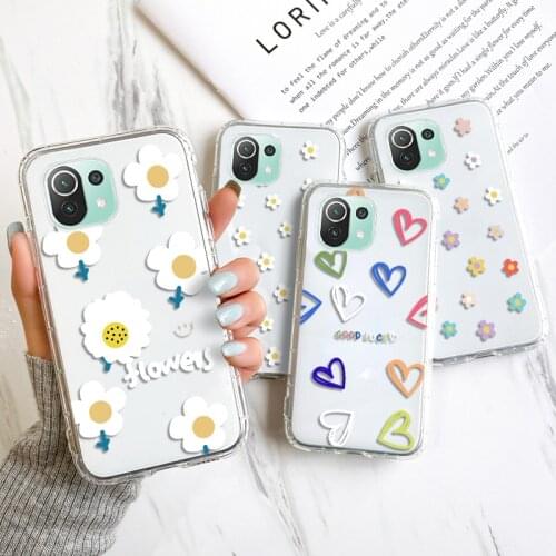 Capa Poco X3 Pro Case For Xiaomi Mi 11 Lite Cases Poco F3 M3 Pro Funda Redmi 9C NFC 9i 9A 9T Note 10 A3 A2 Lite Clear TPU Cover