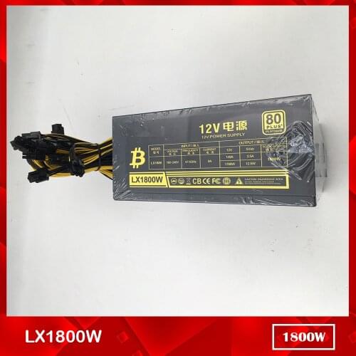 For Mining Power Supply for JULONGFENGBAO LX1800 1800W Desktop Power Supply 100% Test Before Shipment
