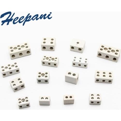 Ceramic terminal block high temperature resist 20x16x15mm / 49x29x20mm ceramic electrical connector wire connector insulating