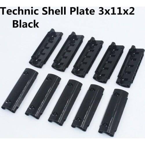 Self-Locking Bricks free creation of toys -- MOC Building Blocks 6 piece Technic Shell Plate 3x11x2 compatible with Lego